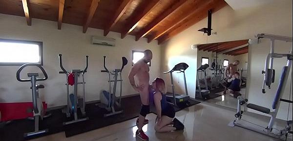  A good meal of cock in the gym